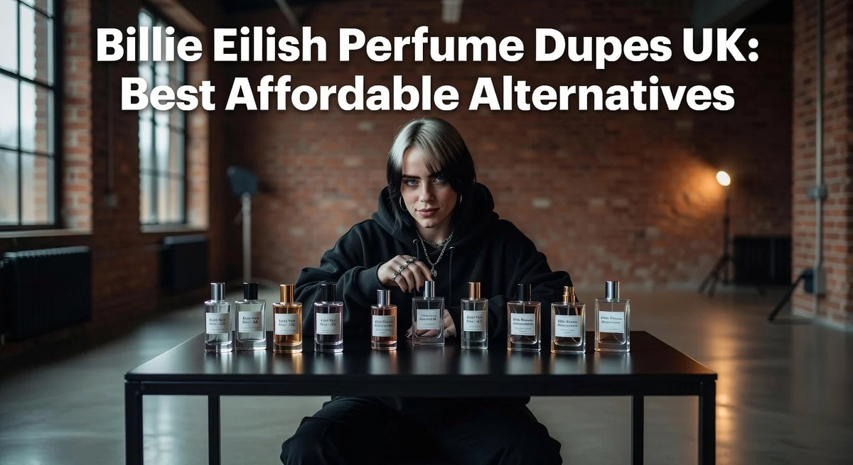 Professional header image for comparison analysis: Billie Eilish Perfume Dupes UK: Best Affordable Alternatives