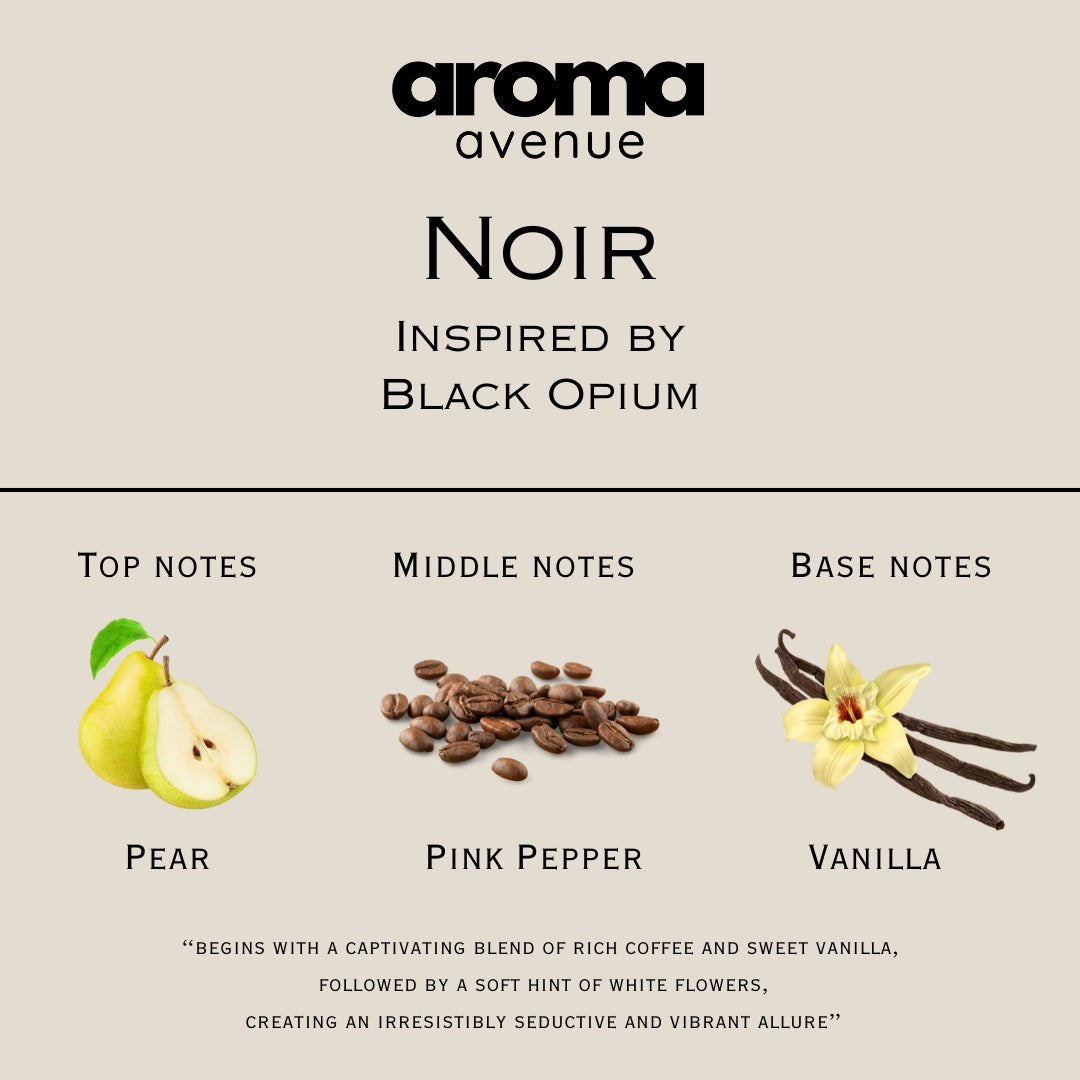 Aroma Avenue perfume notes for Noir fragrance