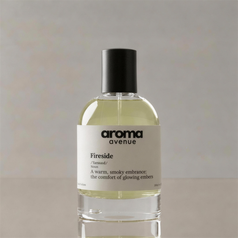 Fireside - Inspired by By The Fireplace - Aroma Avenue 100ml eau de parfum bottle